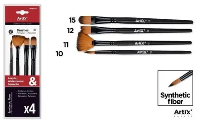 Produktbild von Synthetische Pinsel, 4 Stück – Artix