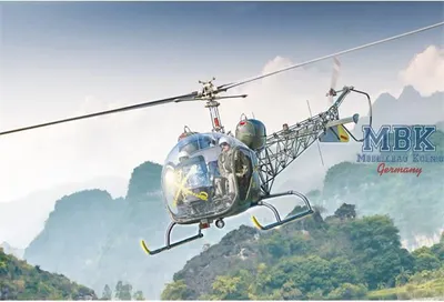 Productafbeelding van 1:48 OH-13 Scout Helikopter modelbouwset, Korea-oorlog