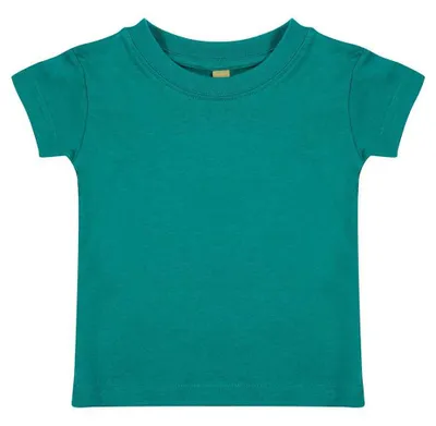 Imagen del producto de Larkwood - Camiseta de cuello redondo para bebé, modelo LT5937 (talla 80), color verde jade