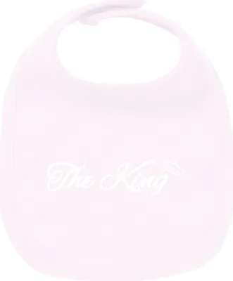 Produktbild von Huuraa Unisex Babylatz The King Krone Geschenk Babypink  Baumwolle The King Mitbringsel