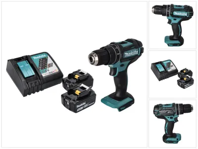 Obrázok produktu pre Akumulátorová príklepová vŕtačka Makita DHP 482 RT 18 V 62 Nm + 2x akumulátor 5,0 Ah + nabíjačka