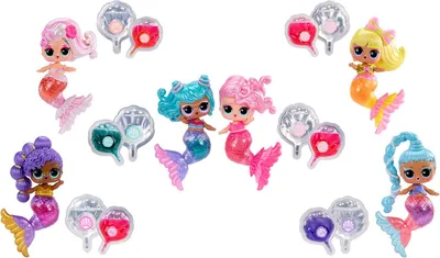 Zdjęcie produktu dla L.O.L. Surprise! Mermaids! Makeover Magic Tots, Mini lalka, Damski, 4 lat(a), Chłopak, dziewczyna, Wielobarwny