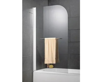 Produktbild von SCHULTE Badewannenaufsatz 1-teilig Komfort 80 x 140 cm Klarglas Profilfarbe weiß D2650 04 50 140
