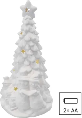 Zdjęcie produktu dla EMOS LED ceramiczna choinka z bałwankami 33,5cm DCLW31