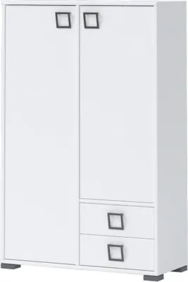 Produktbild von Kommode 27, Farbe: Weiß - Abmessungen: 134 x 86 x 37 cm (H x B x T)