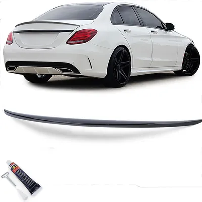 Produktbild von Heckspoiler schwarz glänzend mit ABE für Mercedes C W205 Limo 2014-2021