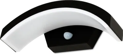 Produktbild von LED 9W Wandleuchte Außenwandleuchte mit Sensor THOR.S IP54 Schwarz Wandlampe Innen/Aussen Aussenbeleuchtung