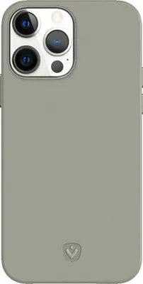 Imagen del producto de Funda trasera de cuero Valenta, modelo Snap Luxe, para iPhone 13 Pro, color gris