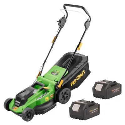 Produktbild von Procraft PLM21bb Akku Rasenmäher 40 V ( 2x 20 V ) 380 mm Brushless + 2x Akku 4,0 Ah - ohne Ladegerät