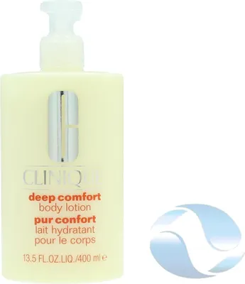 Obrázek produktu pro Clinique Deep Comfort, Tělové mléko, Ženy, Hydratační, Změkčující, Zklidňující, Suchá pokožka, 400 ml, Pumpovacíc lahvička