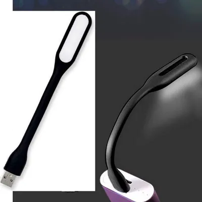 Image de CHPN - Lampe LED USB - Lampe flexible - Avec connecteur USB - Petite lampe LED - Lampe de lecture - Lampe batterie externe - Lumière LED - Noir - 17 cm