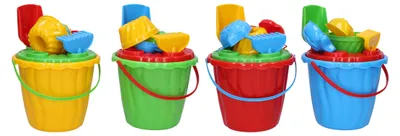 Produktbild von Marioinex Sandspielzeug Set „Kaja“ – Eimer Mit Zubehör, 7-Teilig