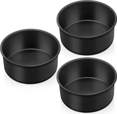 Obrázek produktu pro Homikit sada kulatých forem na pečení z nerezové oceli 16 cm s nepřilnavým povrchem - balení 3 ks