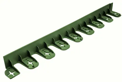 Produktbild von Jardinion Rasenkanten, Beeteinfassung, Beetumrandung, PE/PP 60mm Grün, Umrandung Gartenbeet oder Kiesbeet