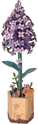 Productafbeelding van Rolife 3D Puzzel: Bloemenboeket, Lelietjes-van-dal. Houten modelbouwset voor volwassenen, een eeuwige bloem als romantisch cadeau