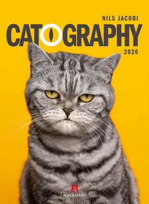 Productafbeelding van Kattenkalender 2026 - Humorvolle huisdierportretten - 33x45 cm