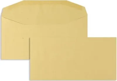 Produktbild von Kuvertierhüllen 114x235mm 80g/qm gummiert VE=1000 Stück braun