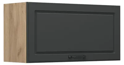 Image de Elément haut de cuisine Vicco R-Line Anthracite campagne/Chêne doré 80cm Plat, Model 63082