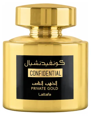 Imagen del producto de Lattafa Confidential Private Gold, perfume para hombre, 100 ml