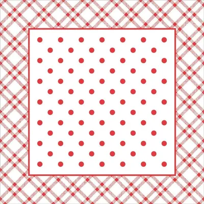 Produktbild von Deckchen Antonia in Rot, Tissue mit Folienbeschichtung, 95 x 95 mm, 250 Stück - Mank