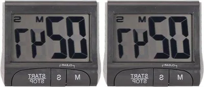 Obrázok produktu pre Digitálny časovač s veľkým displejom do kuchyne a kancelárie – digitálny a presný – odpočítavací časovač v 2-dielnej sade