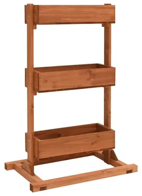 Imagen del producto de Solidchoice: Estantería para plantas de madera de pino con 3 niveles