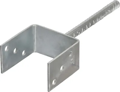 Produktbild von vidaXL Pfostenträger 6 Stk. Silbern 10×6×30 cm Verzinkter Stahl
