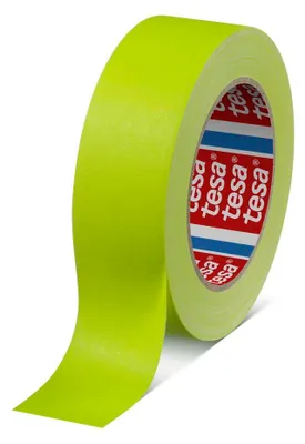 Image de tesa 04671-00068-10 tesa 4671 Neon Gewebeband gelb 50,0 mm x 25,0 m 1 Rolle