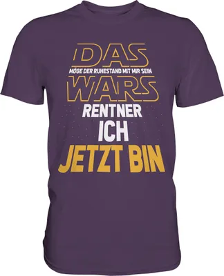 Produktbild von Das wars Ruhestand Geschenk Lustiger Rentner T-Shirt – Urban Purple / L