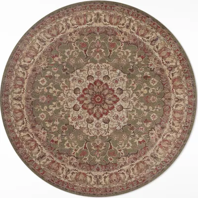 Produktbild von Erdige Symmetrie in persischen Mustern– Vinyl Küchenteppich – fi 80cm – Rutschfest, pflegeleicht & langlebig