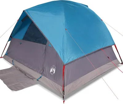 Produktbild von vidaXL Kuppel-Familienzelt 6 Personen Blau Wasserdicht
