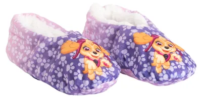 Produktbild von Paw Patrol Ballerinas für Mädchen ABS Winter Hausschuhe gefüttert Kinder Slipper Pantoffeln Lila 23-26