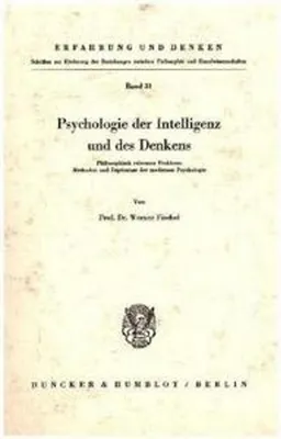 Image de Psychologie der Intelligenz und des Denkens.