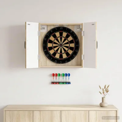 Produktbild von Dartboard Schrank HAARLEM Sonoma-Eiche 52,5 x 10,5 x 53,5 cm