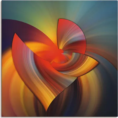 Produktbild von ARTland Leinwandbild Abstraktes in bunt Größe: 40x40 cm