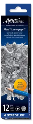 Produktbild von STAEDTLER Mars Lumograph 100 Zeichenbleistift Einzelprodukt 2B, 12 Stück