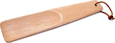 Produktbild von Schuhanzieher aus Buchenholz - lackiert, ergonomisch & handgefertigt (22,5 cm)