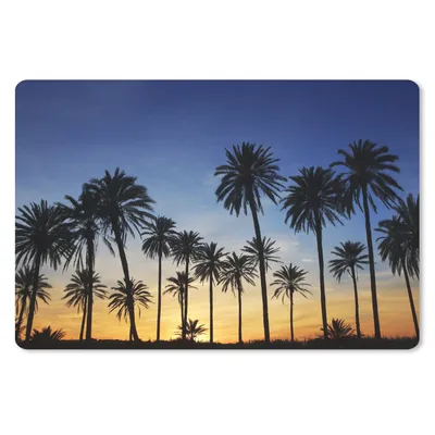 Produktbild von MuchoWow® Mauspad Mousepad Palme - Natur - Strand - Sonne - Nacht 27x18 cm - Mousepads - Maus Mat - Pad - Mausunterlage - Büroartikel - Desk Matten