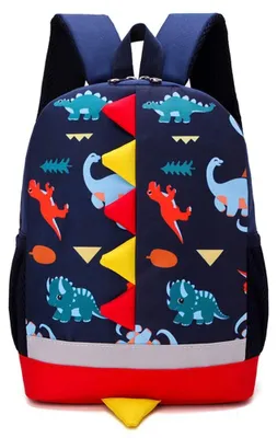 Produktbild von Omgoods – Rucksack mit Dino-Motiv für Kleinkinder, in gedeckten Farben