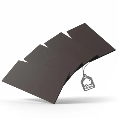 Produktbild von BigDean 4 Stück Garagen Wandschutz selbstklebend 40x20x2cm – extra dicker Türkantenschutz Auto zuschneidbar Schwarz