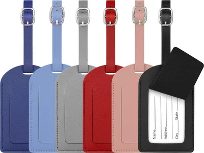 Produktbild von flintronic Kofferanhänger Koffer, Gepäckanhänger, Tags mit Namensschild Adressschild, Kofferanhänger Koffer Reisezubehör 6 Stück