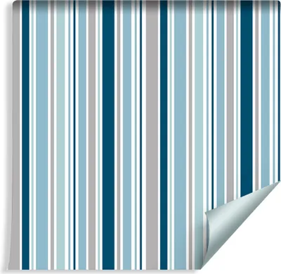 Produktbild von 10m VLIES TAPETE Rolle Geometrie Klassische Retro Streifen XXL