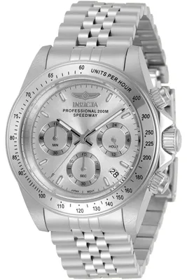 Obrázek produktu pro Invicta Speedway 30988 Pánské Hodinky - Quartz Hnutí - Nerezová Ocel s Stříbrným Ciferníkem - 39 mm