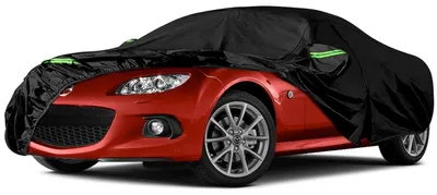 Immagine prodotto di Copertura impermeabile per auto, compatibile con Mazda Miata MX-5 dal 1998 al 2025, a 6 strati, adatta a tutte le condizioni atmosferiche, con porta con cerniera