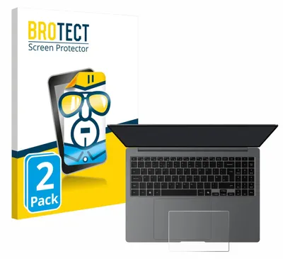 Produktbild von 2x Für Samsung Galaxy Book5 Pro 16" (Touch Trackpad) Schutzfolie BROTECT Displayschutz Display Schutz Folie Klar Transparent