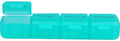 Produktbild von Tablettendose 1 Tag 4 Fächer klein, 1 St
