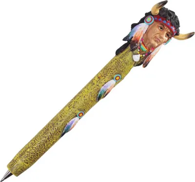 Produktbild von Kugelschreiber Indianer mit Federn