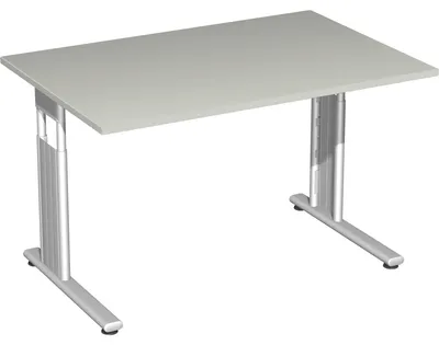 Zdjęcie produktu dla Geramöbel biurko Lisbon 120 X 80 jasnoszary/srebrny