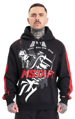 Obrázek produktu pro Pánská mikina Amstaff Vedor Hoodie Black - 3XL