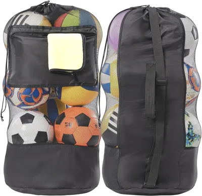 Produktbild von Sporttas für 10-12 Bälle, 27x36 Zoll, Netzmaterial, für Trainer
